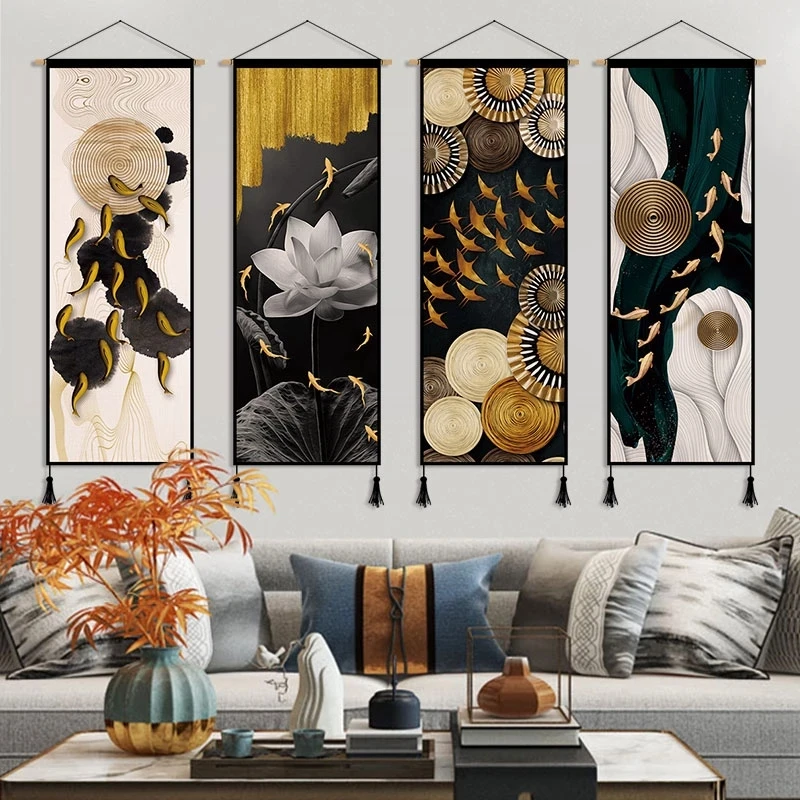 Luxury Lifestyle Japan - Home Office Fisch Feng Shui Leinwand