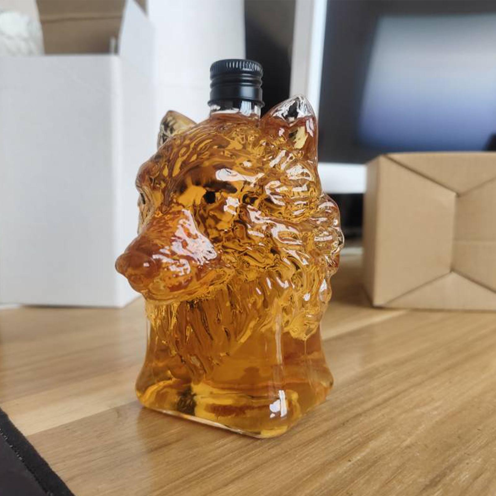 Wolf Art Statue Weinflasche Wh – Glass Decanter Whiskey Bewertung und Preis