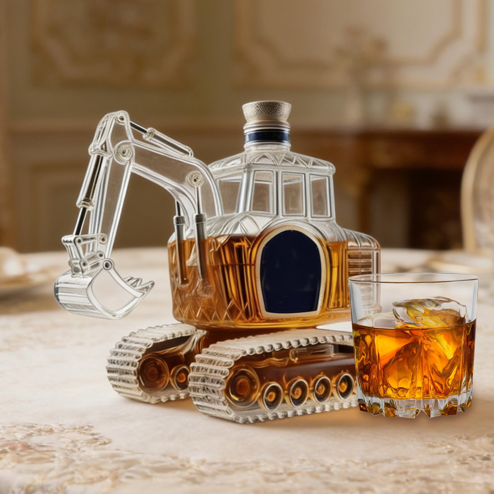 Robuster Bagger-Whisky-Dekante – Glass Decanter Whiskey Bewertung und Preis