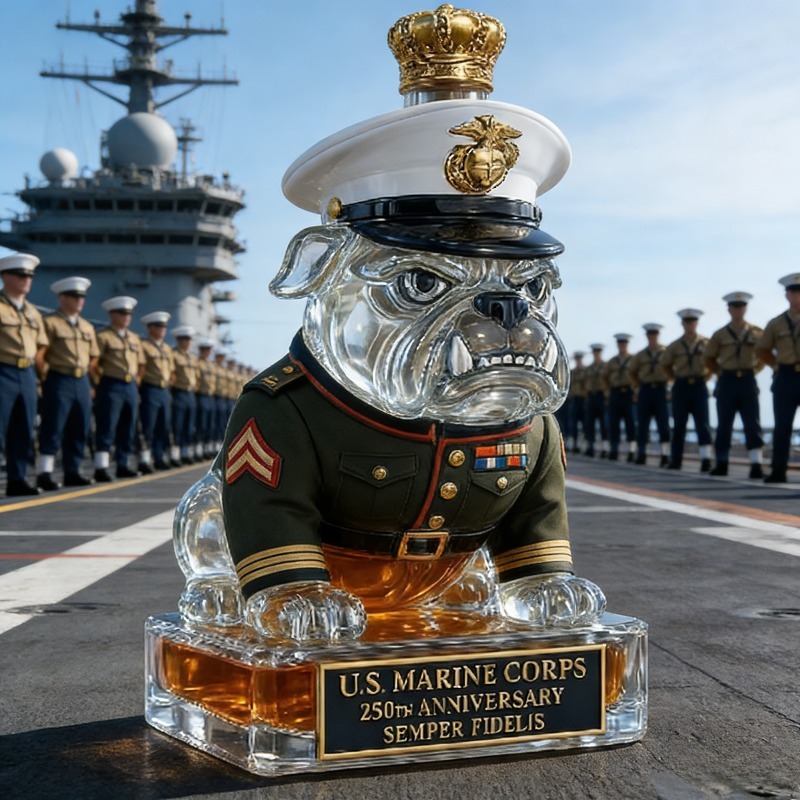 U.S. Marine Corps Bulldog Whis – Glass Decanter Whiskey Bewertung und Preis