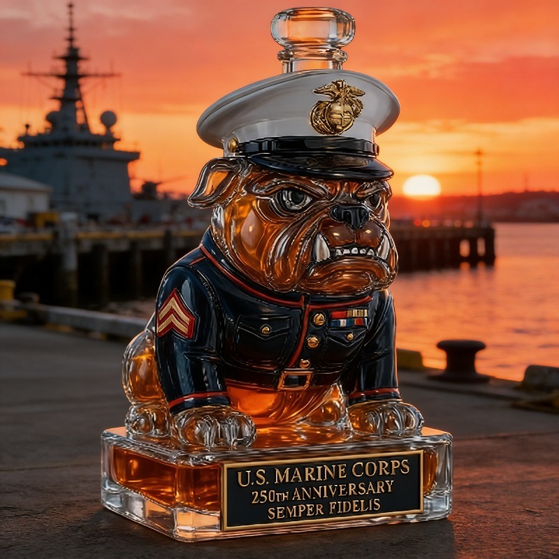 U.S. Marine Corps Bulldog Whis – Glass Decanter Whiskey Bewertung und Preis