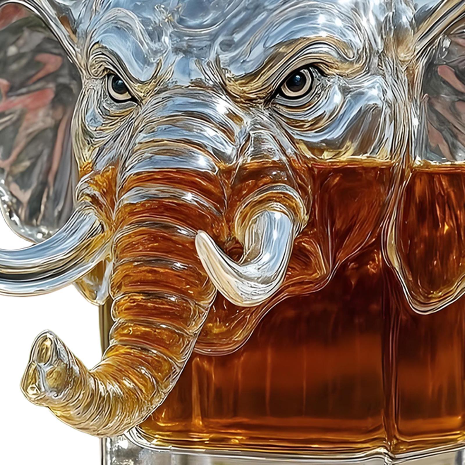Einzigartiger Elefanten-Whisky – Glass Decanter Whiskey Bewertung und Preis