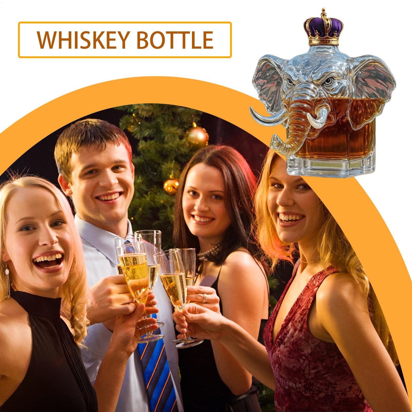 Einzigartiger Elefanten-Whisky – Glass Decanter Whiskey Bewertung und Preis